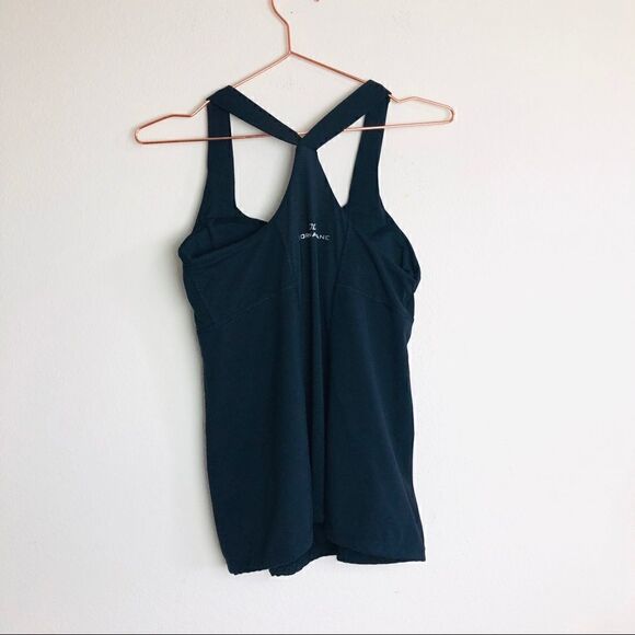 GUC Lorna Jane Black Racerback Logo Workout Tank Small - Picture 5 of 5